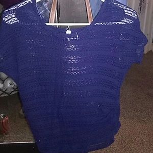 Like new navy blue top